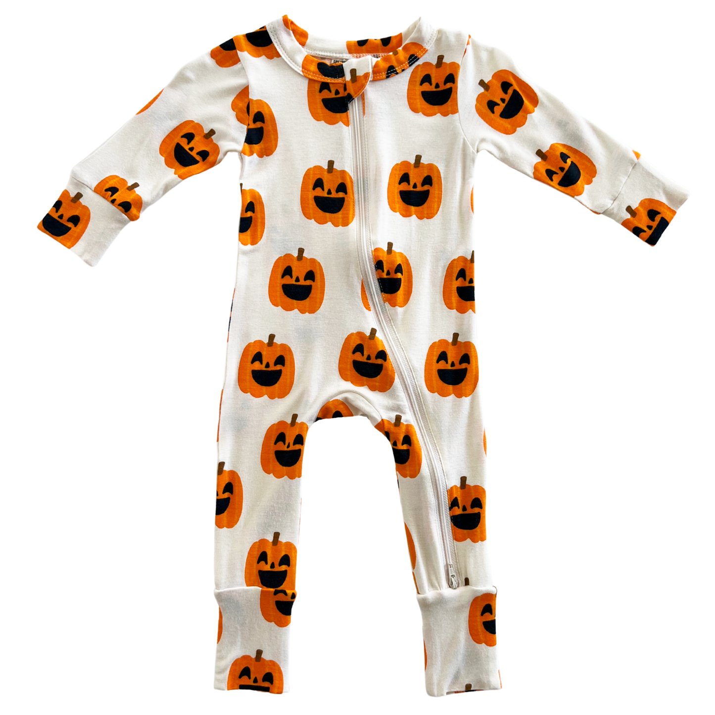 Jack-O-Lantern Zip Romper