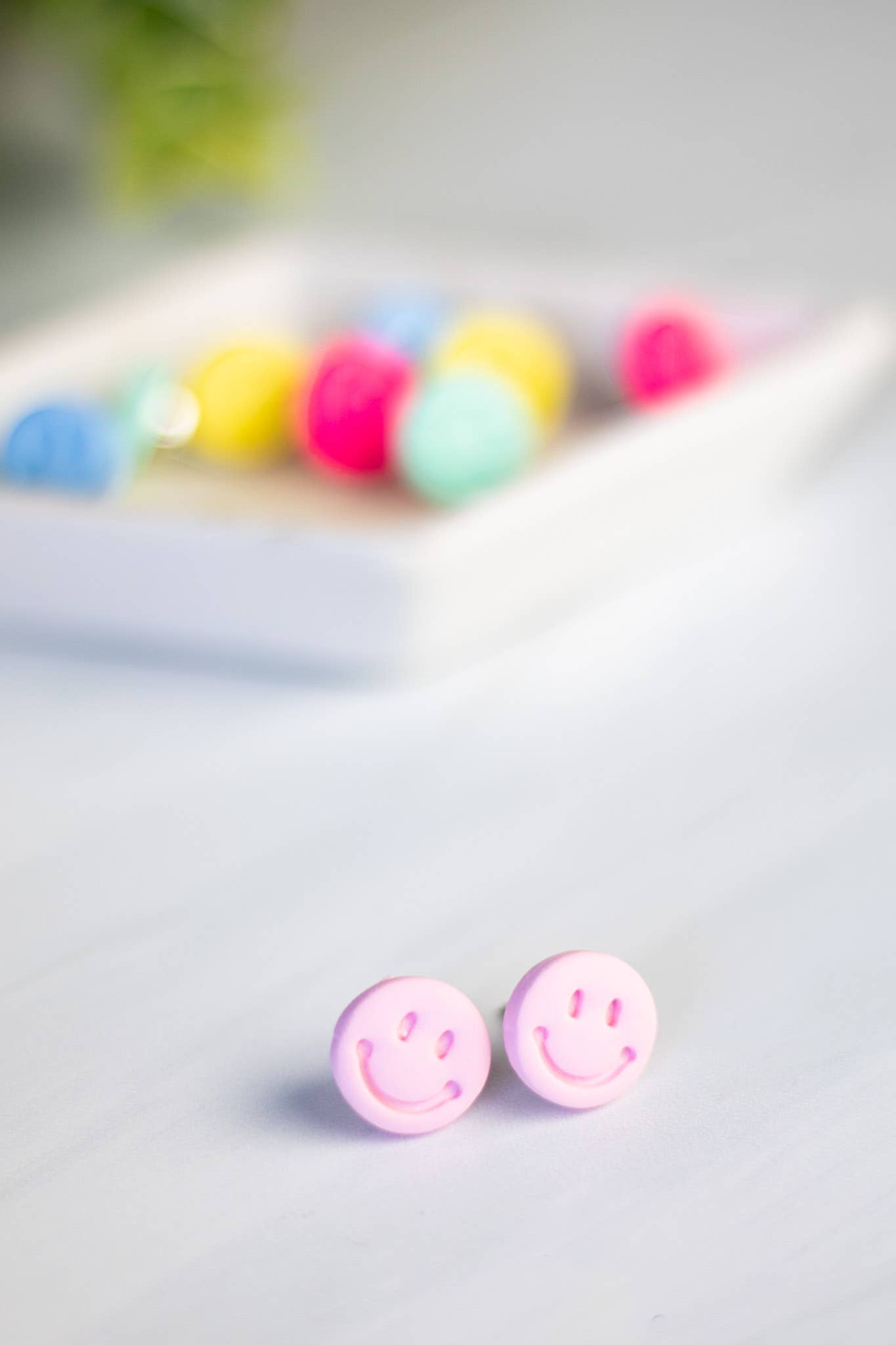 Mini Smiley Face Earrings