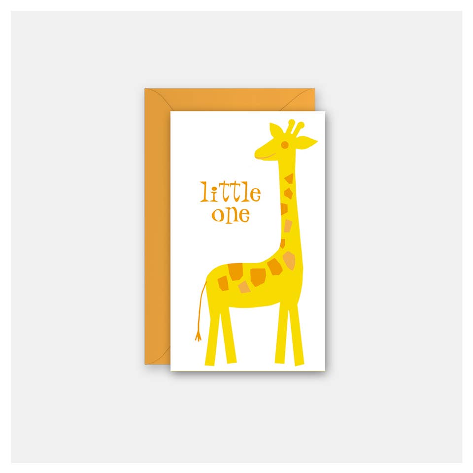 Mod Giraffe Baby Enclosure Card