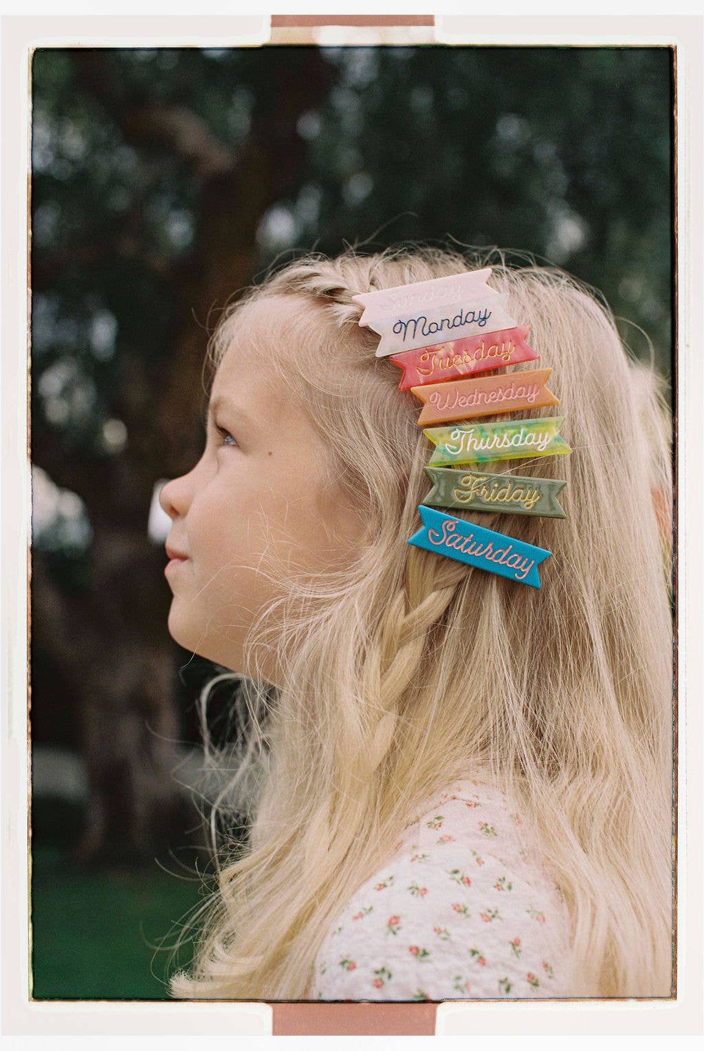 Days of the Week Hair Clips set of 7
