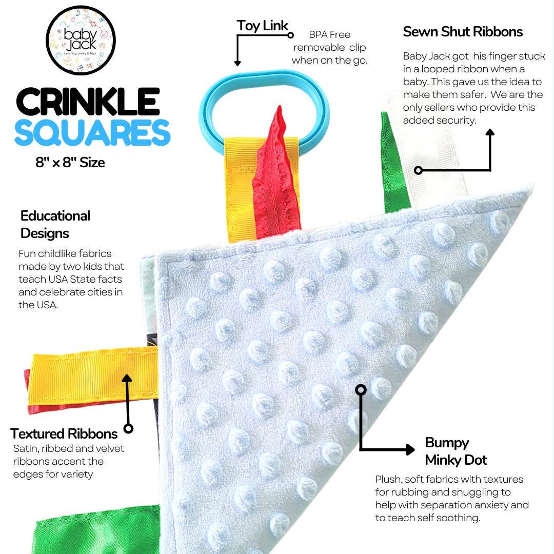 Farm Baby Crinkle Square