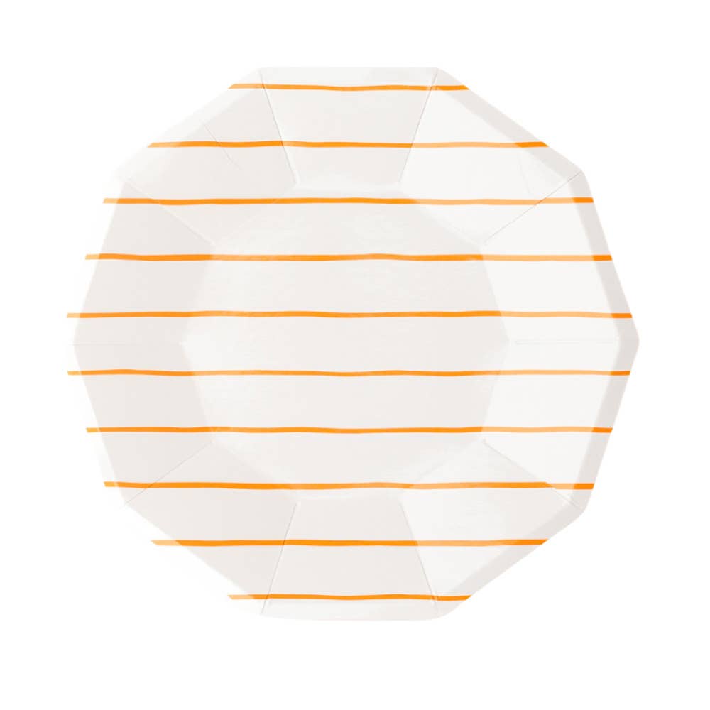 Frenchie Striped Small Plates - 8 Pk.