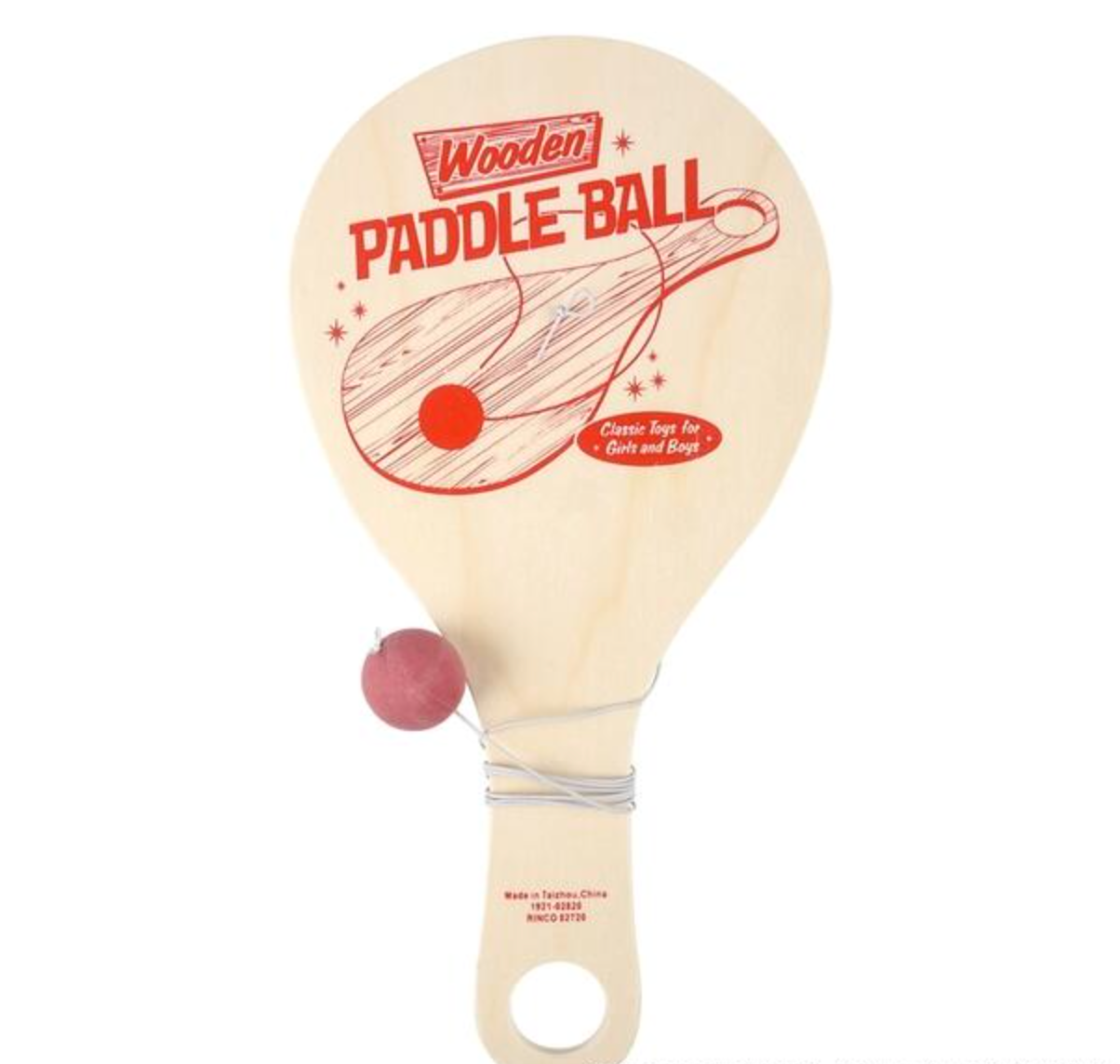 Wooden Paddle Ball
