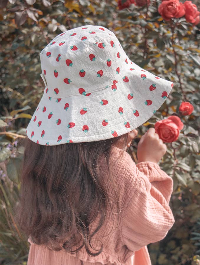 Strawberry Fair Reversible Sun Hat 3-6 Years