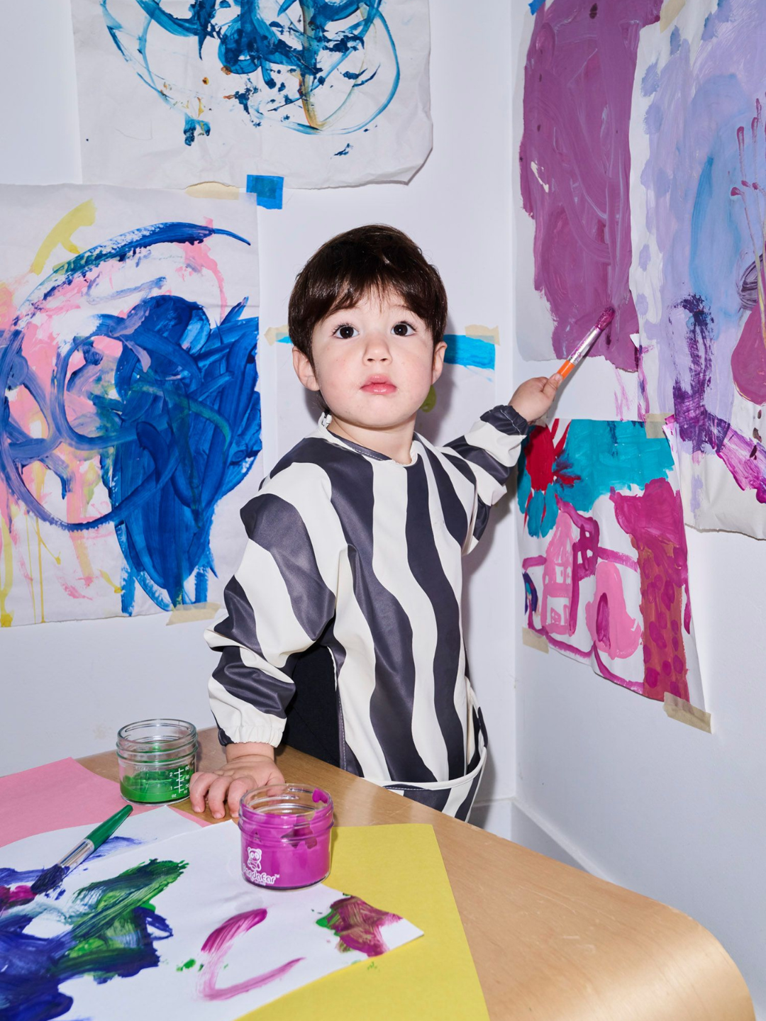 Smock Bib: Colorful, Long Sleeve