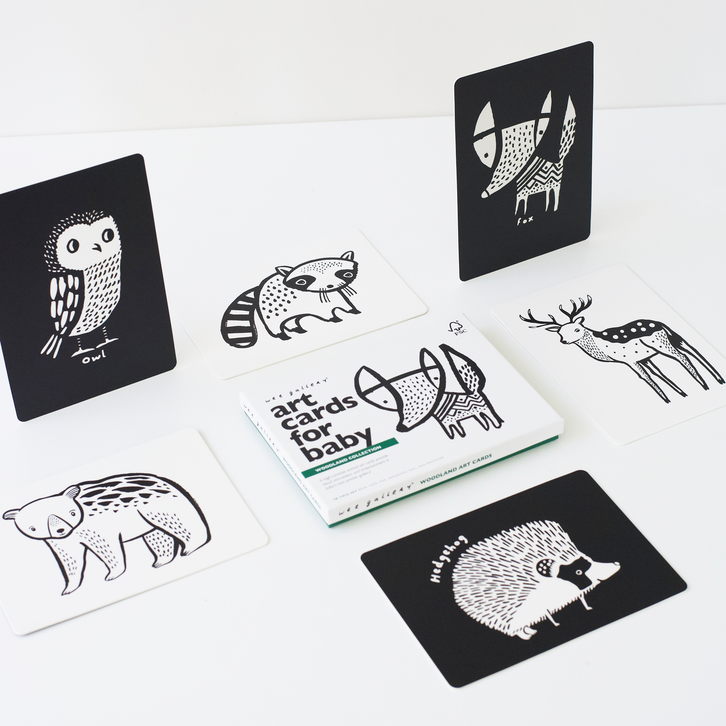 Woodland Animals Art Cards