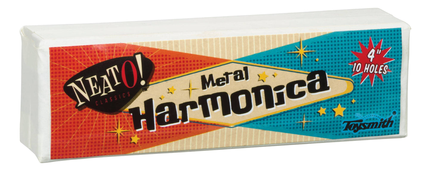 Metal 4" Harmonica