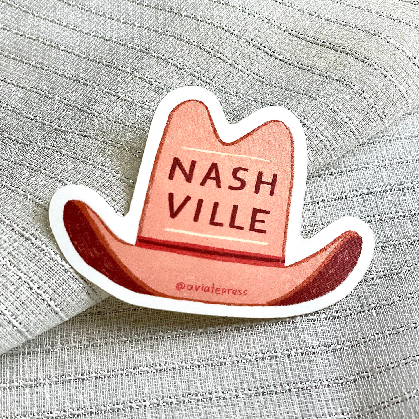 Nashville Cowboy Hat Sticker