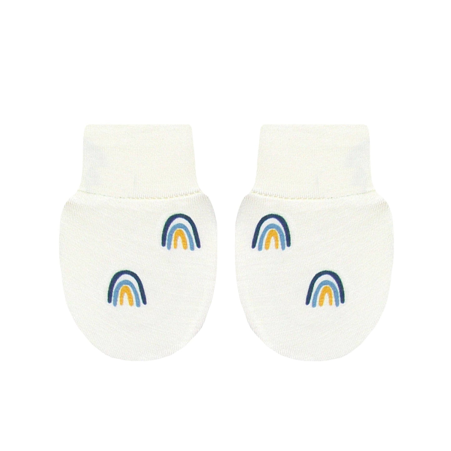 Rainbow No Scratch Mittens
