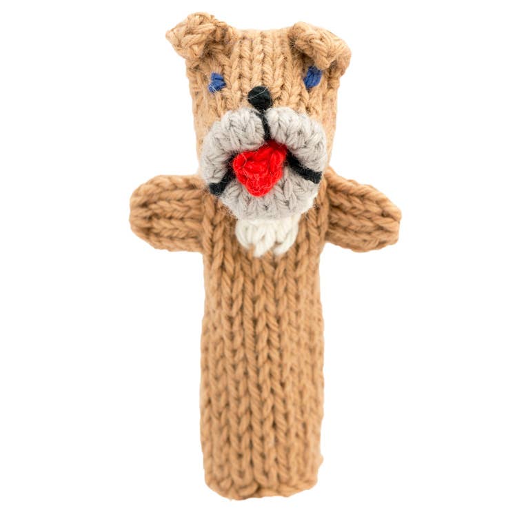 Bulldog Finger Puppet