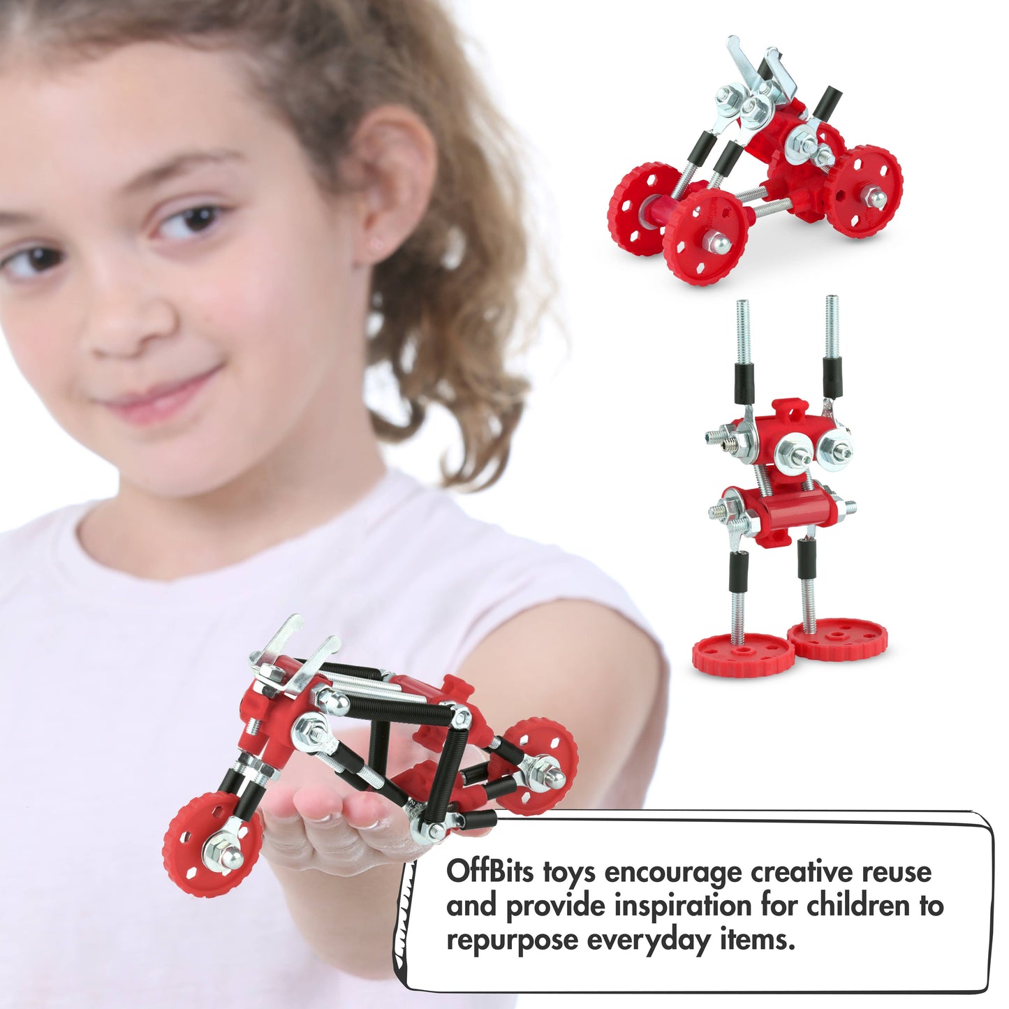 ChopperBit - Vehicle Kit: 3-in-1 Motorbike Building Toy Kit