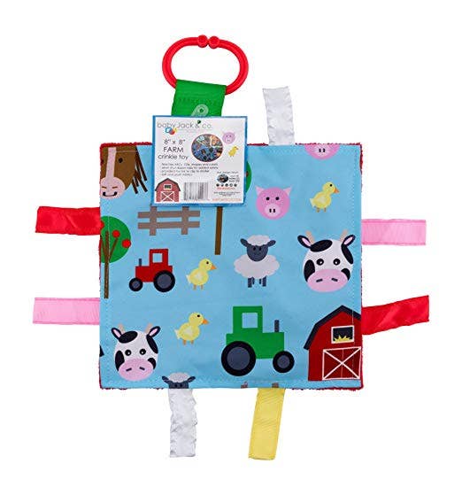 Farm Baby Crinkle Square