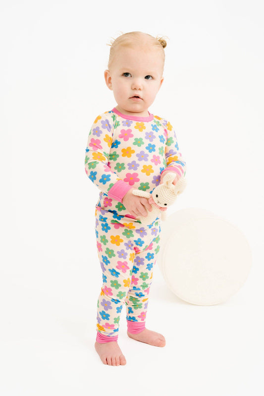 Retro Flower Bamboo Set