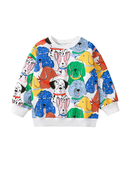 Colorful Dogs Crewneck