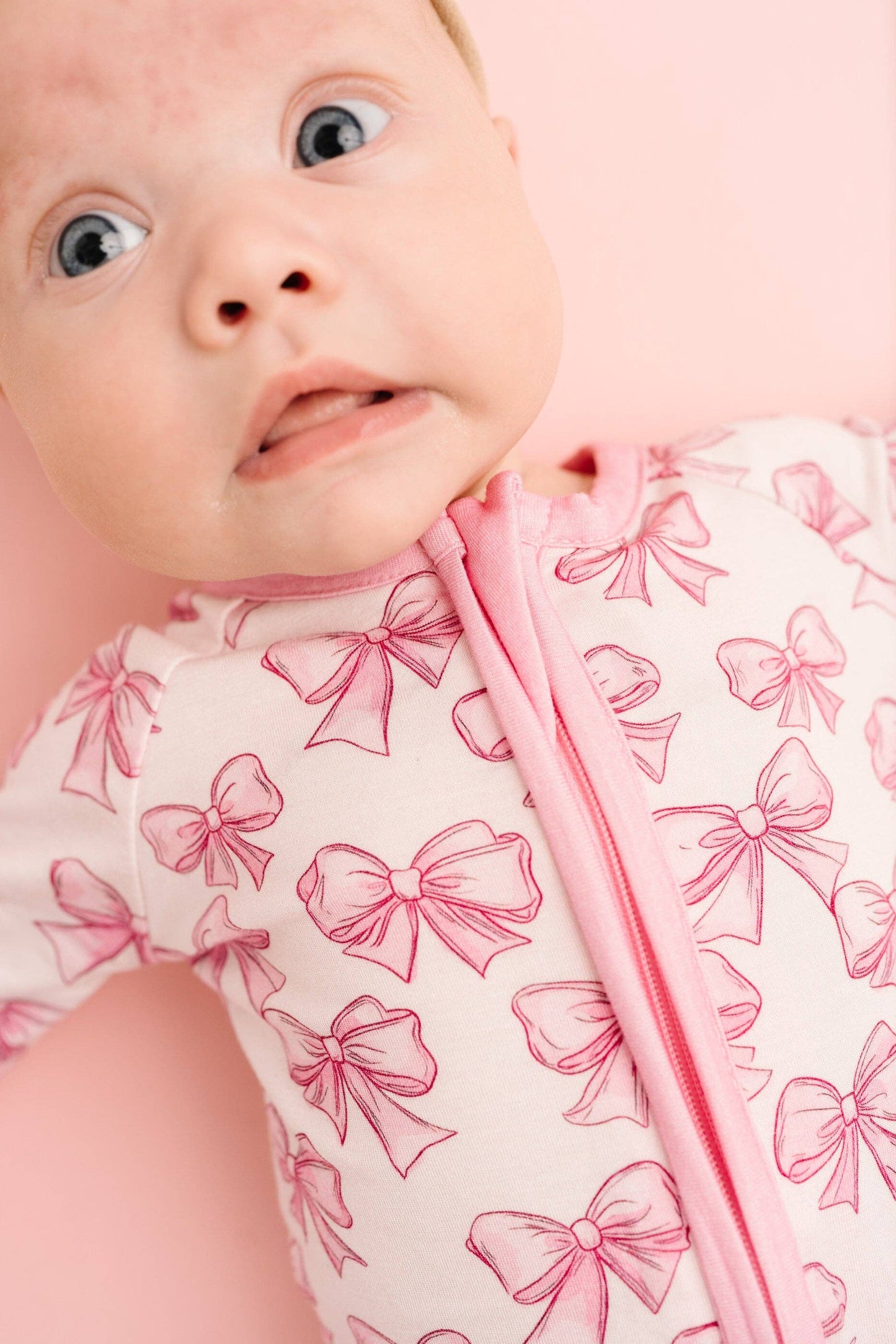 Pretty in Pink Bamboo Pajama Sleeper