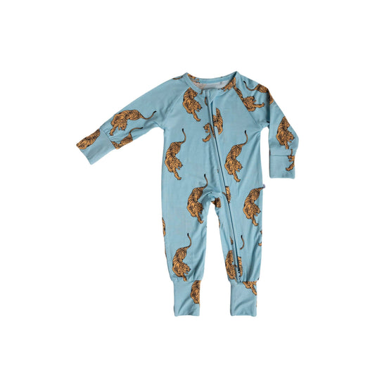 Tigers Pajama - Bamboo Zip Romper