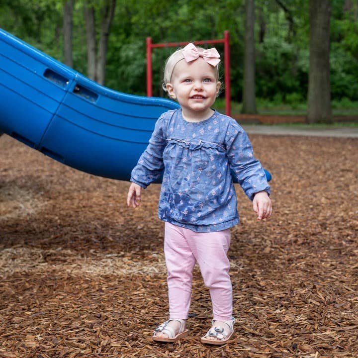 Emma Linen Fabric Bow Soft Headband