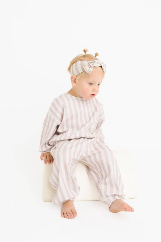 Blush Stripe Sweatsuit