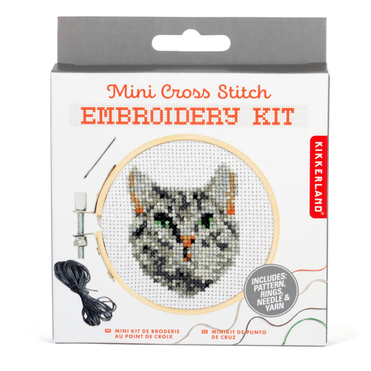 Cat Mini Cross Stitch Kit