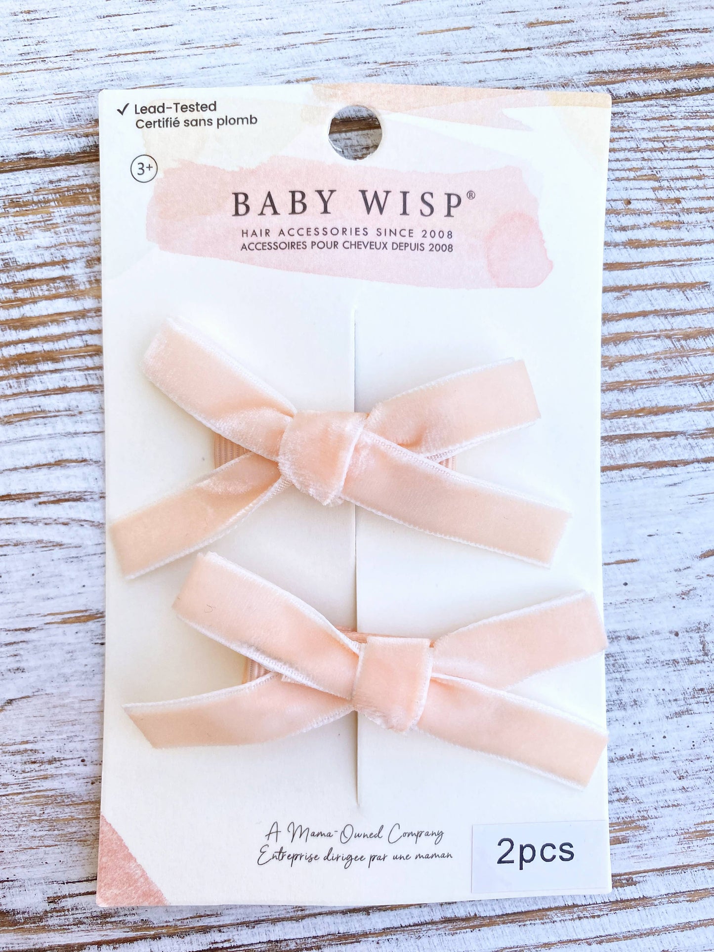 Velvet Pigtail Alligator Hair Clip Bows