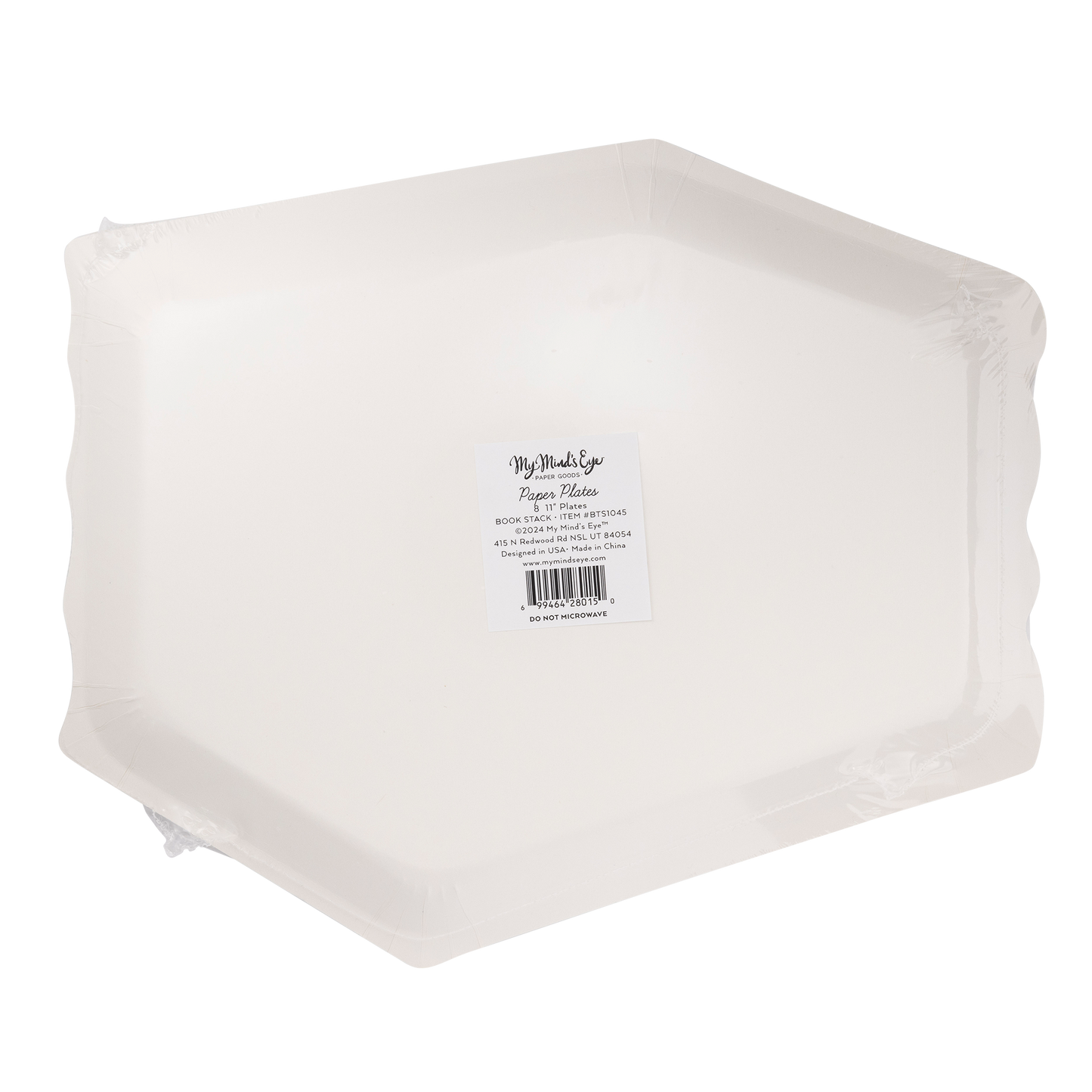 Book Stack Paper Plate