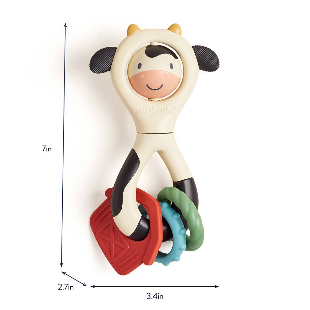 Cow Teether Spin Rattle