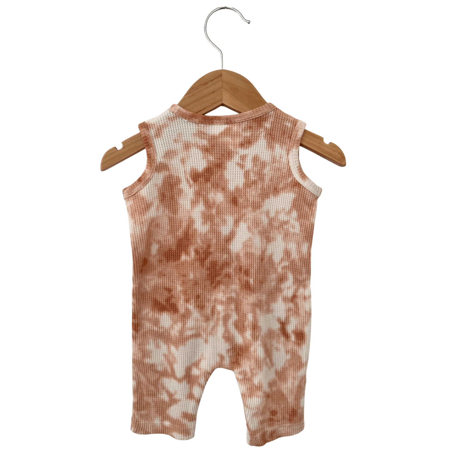 Spice Tie Dye Organic Waffle Easy Romper