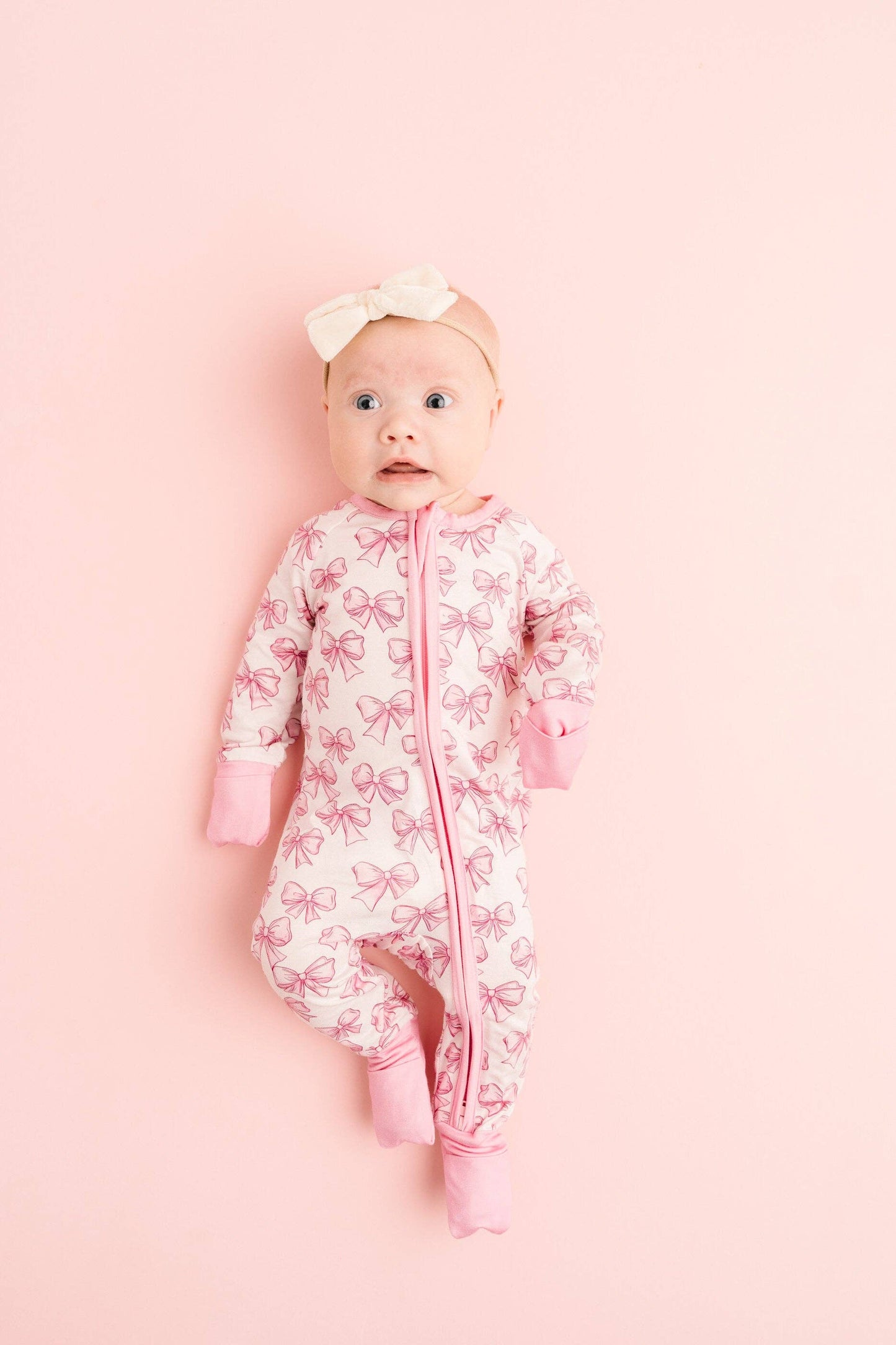 Pretty in Pink Bamboo Pajama Sleeper