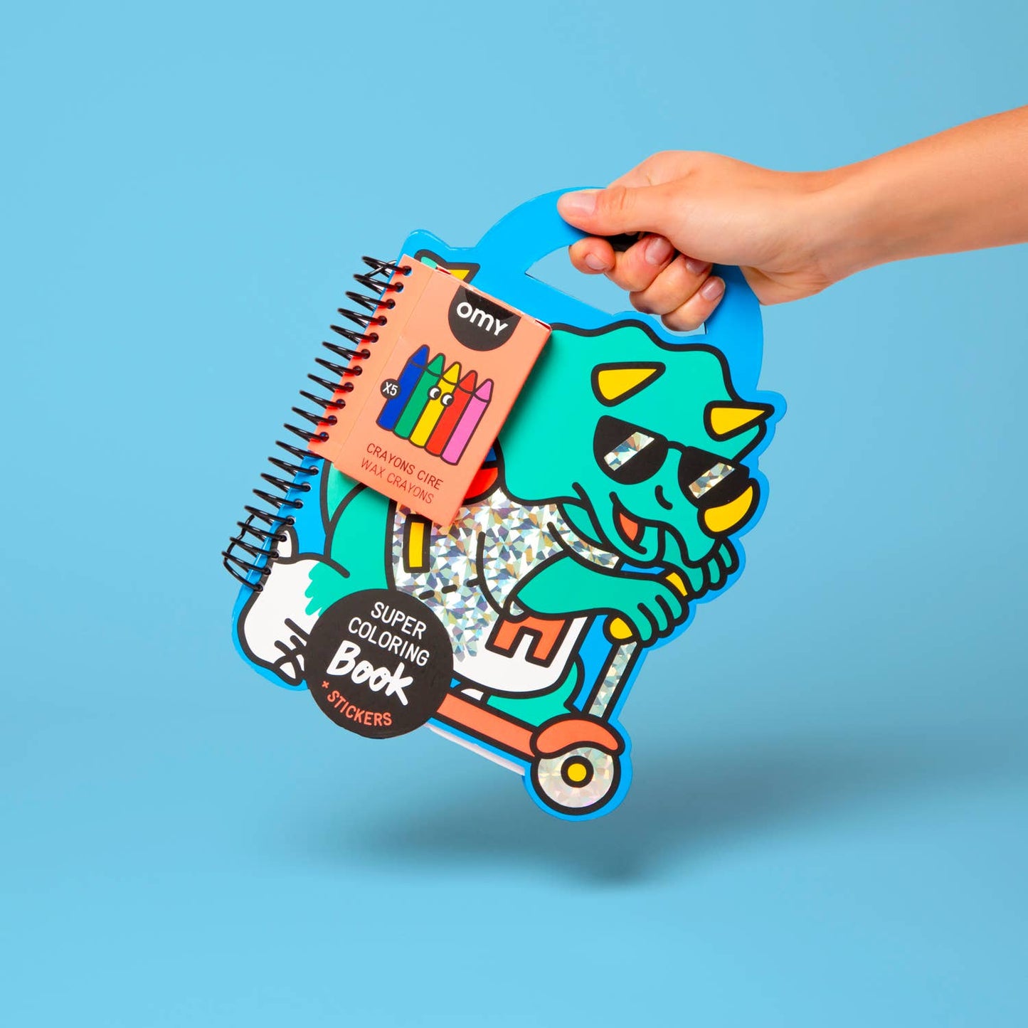 Dino Super Coloring and Sticker Book