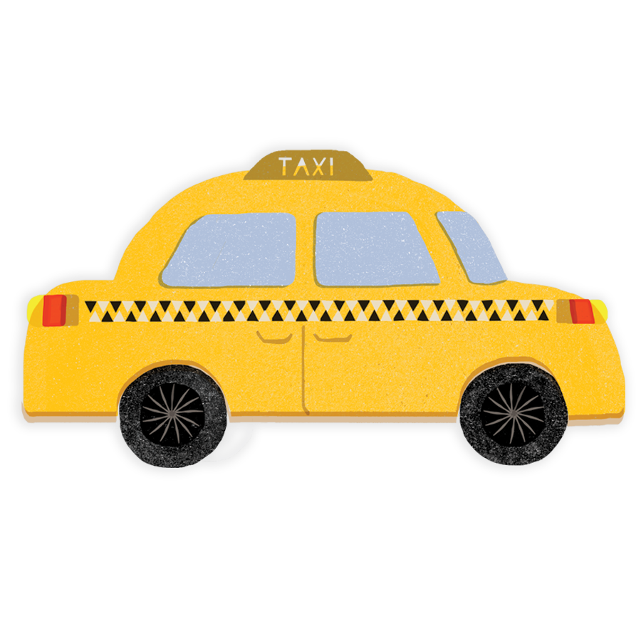 Yellow Cab Sticker