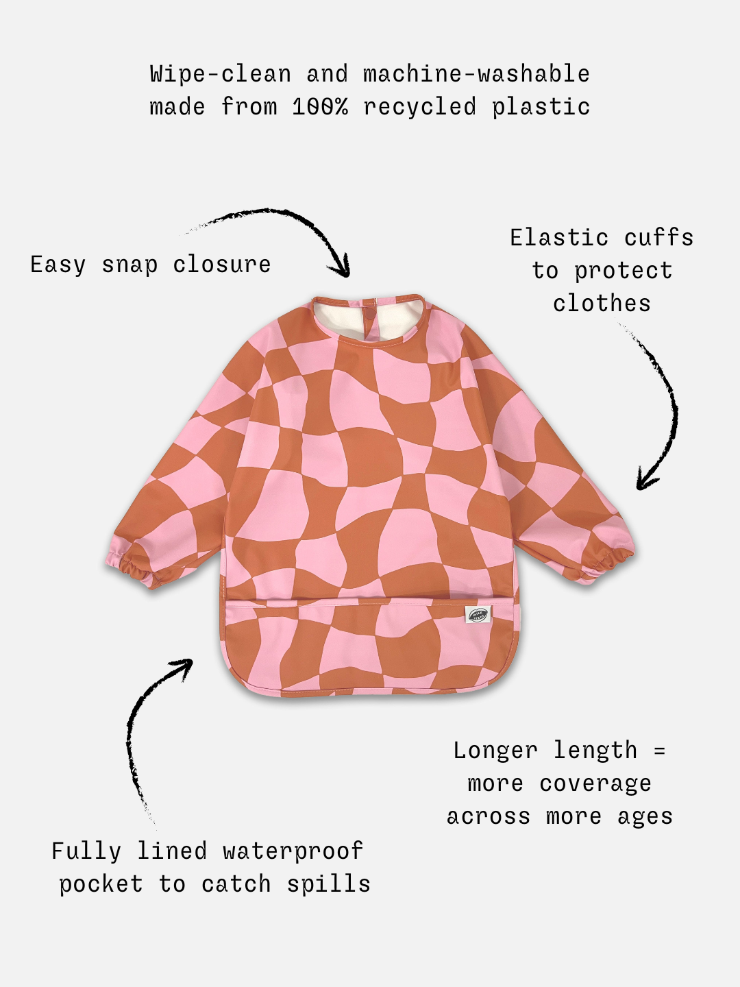 Smock Bib: Colorful, Long Sleeve