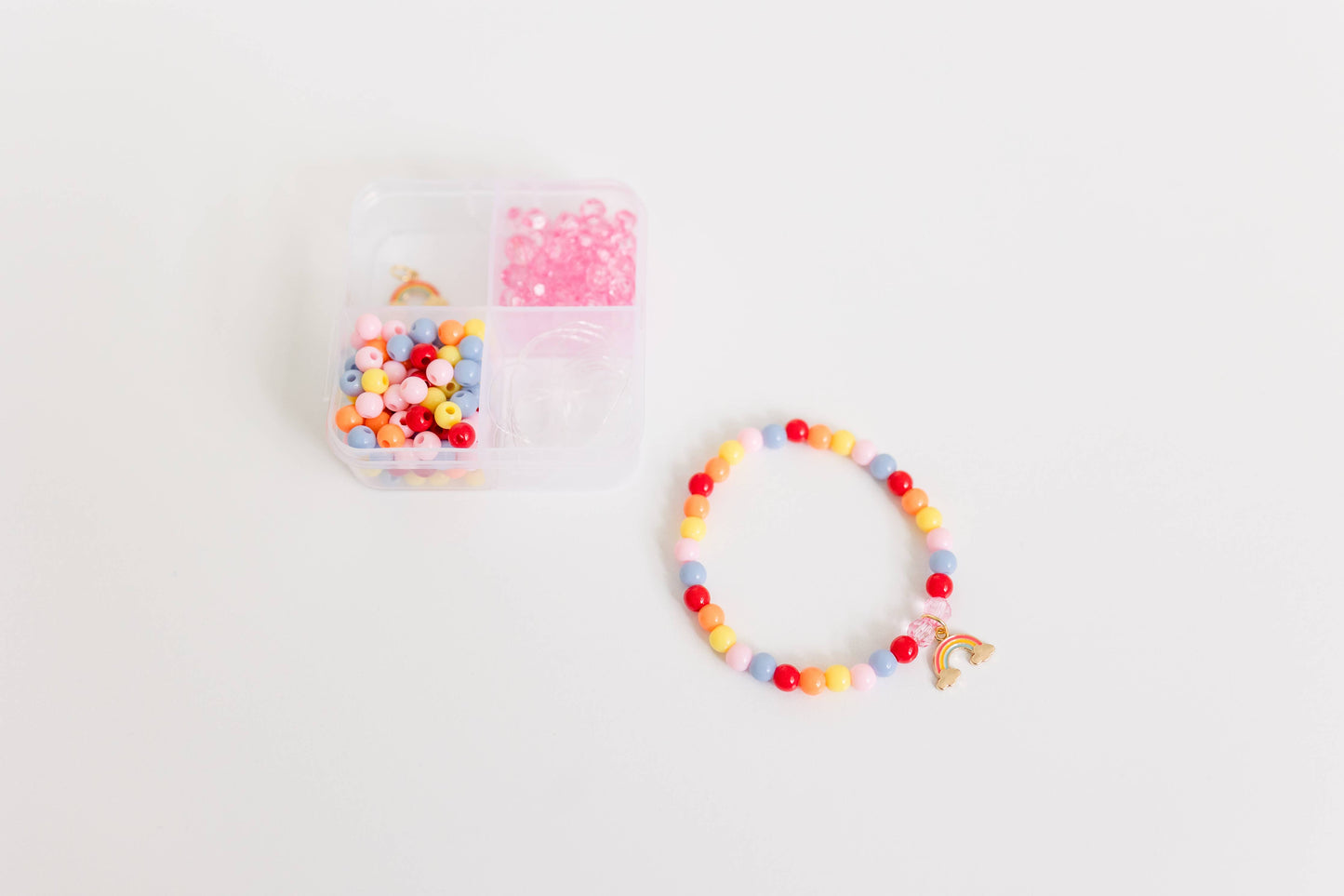 Mini Color My World Bracelet Craft Kit, Rainbow Party Favor