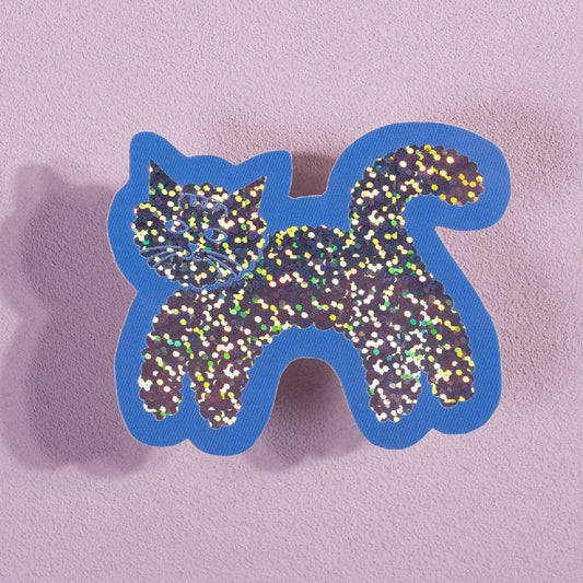 Cloud Cat Glitter Sticker