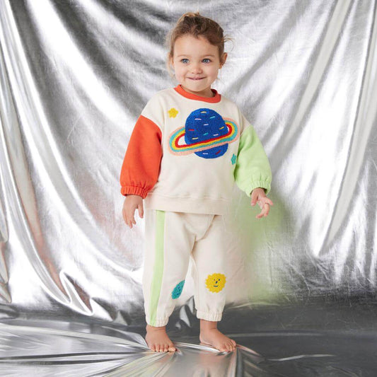 Fleece Applique Sweatsuit