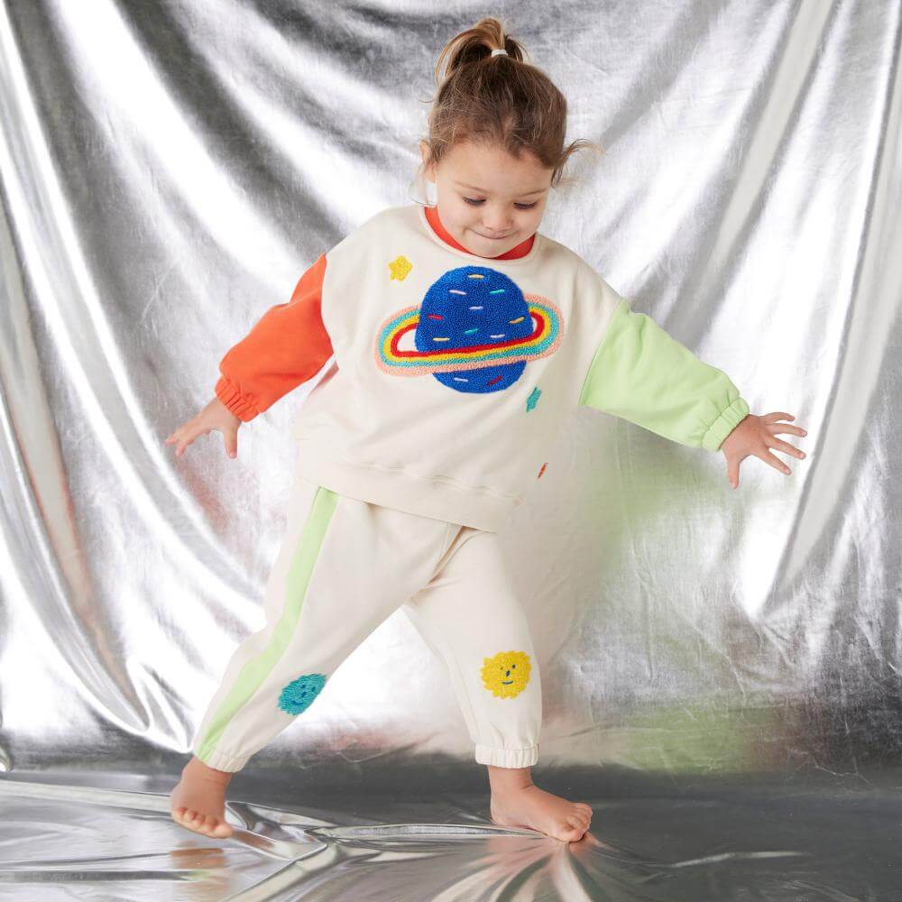 Fleece Applique Sweatsuit