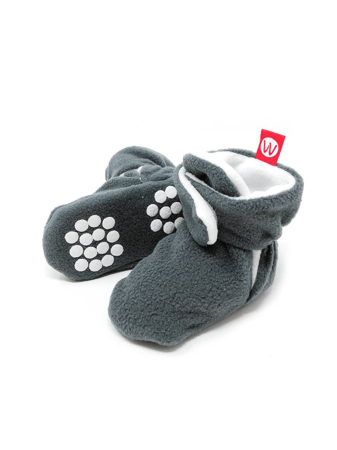 Fleece Baby Booties with Anti-Skid Bottoms