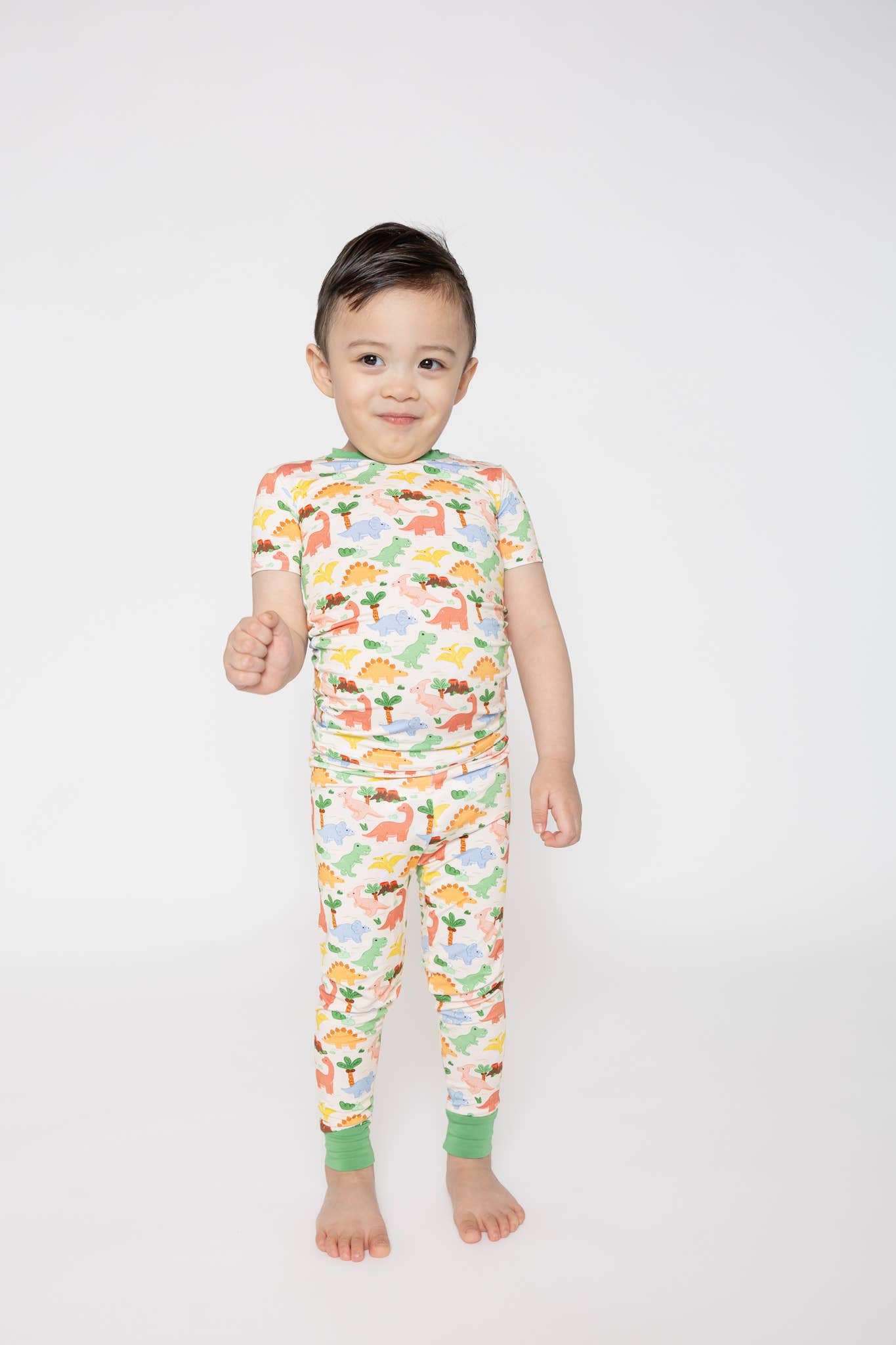Dino Two-Piece Bamboo Pajamas