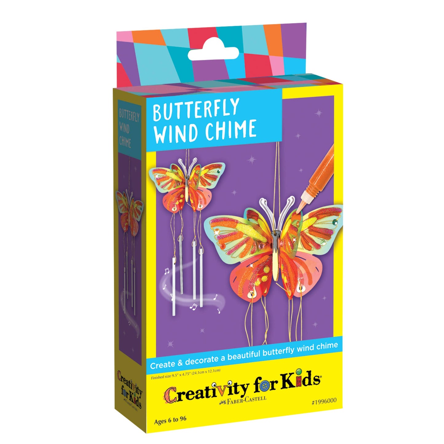 Butterfly Wind Chime Mini Kit - DIY Craft Kit for Kids