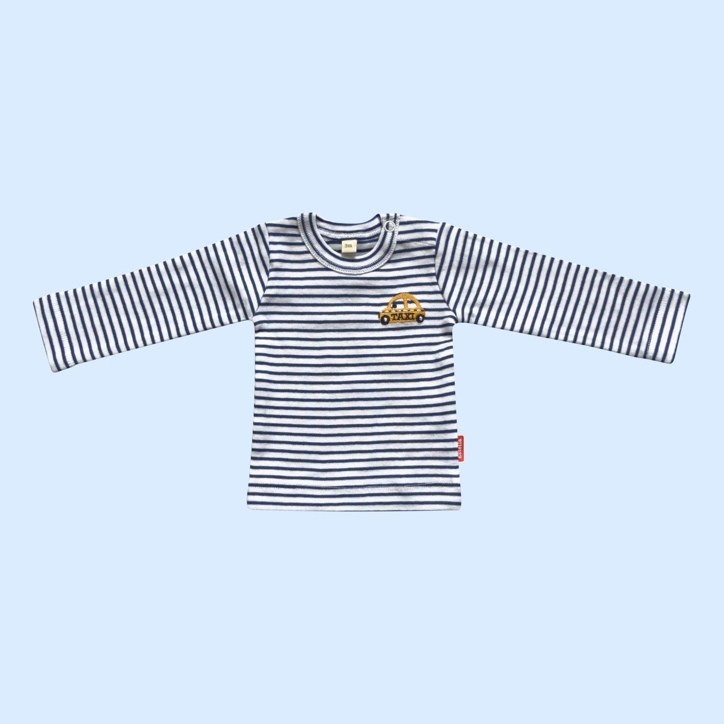 Taxi Embroidery - Long Sleeve Baby T-shirt