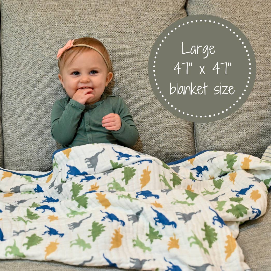 Dino Muslin Quilt