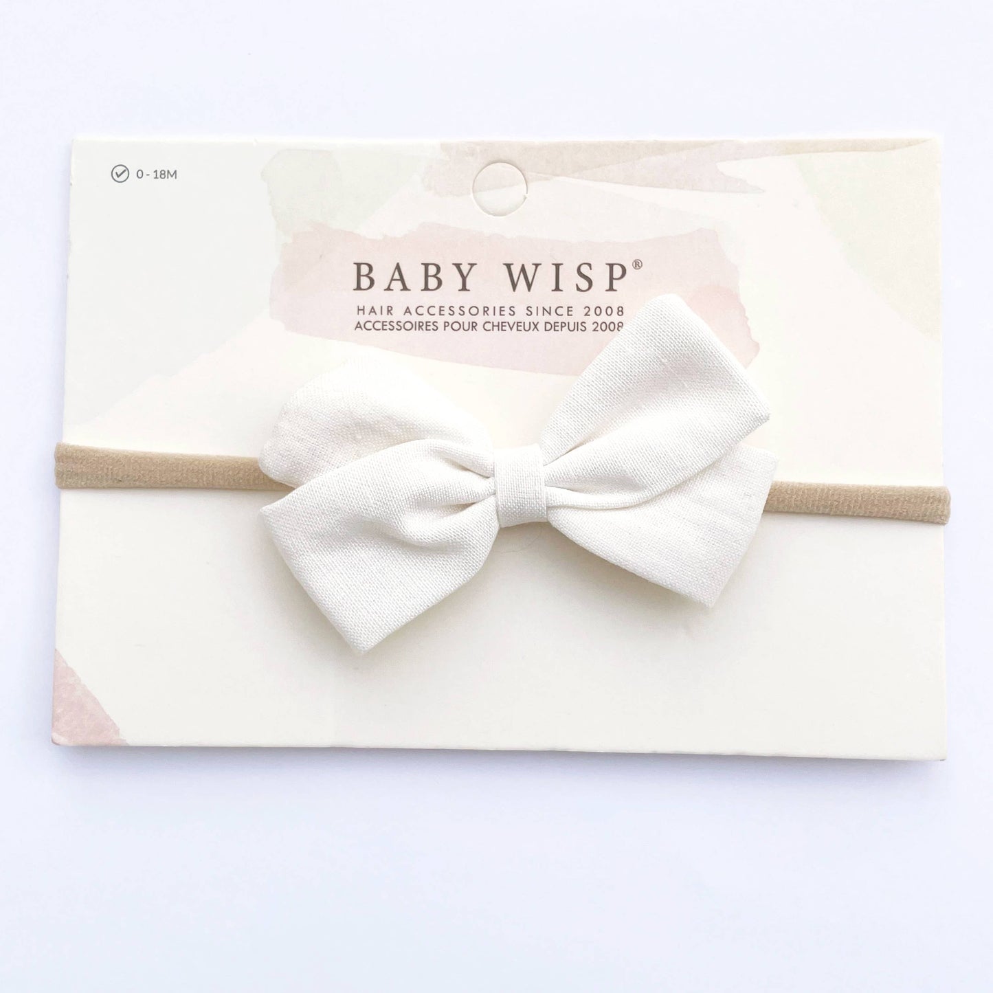 Emma Linen Fabric Bow Soft Headband