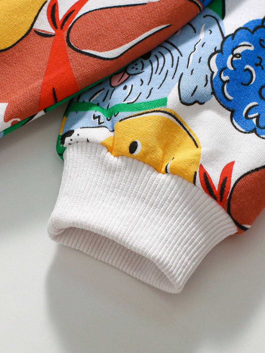 Colorful Dogs Crewneck