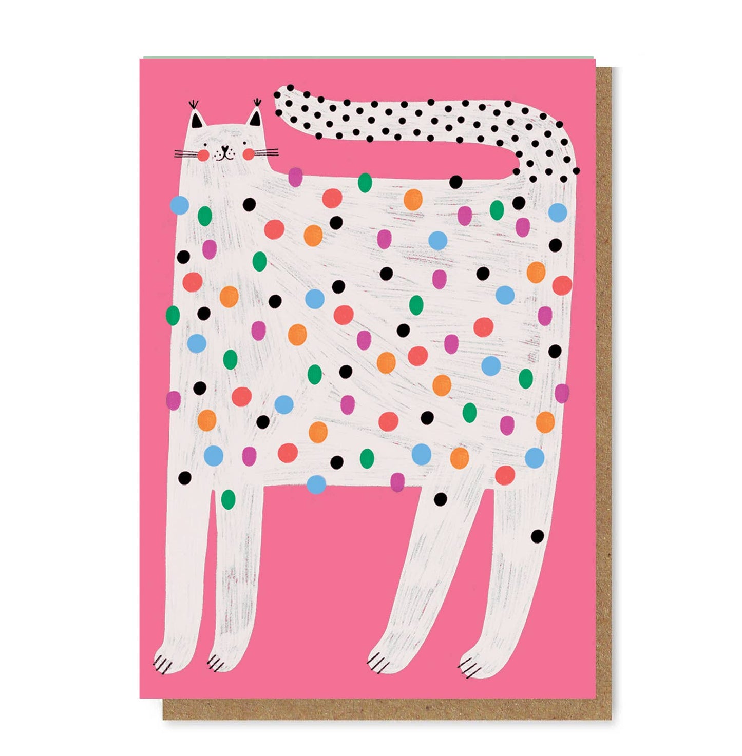 Spotted Cat Greeting Card