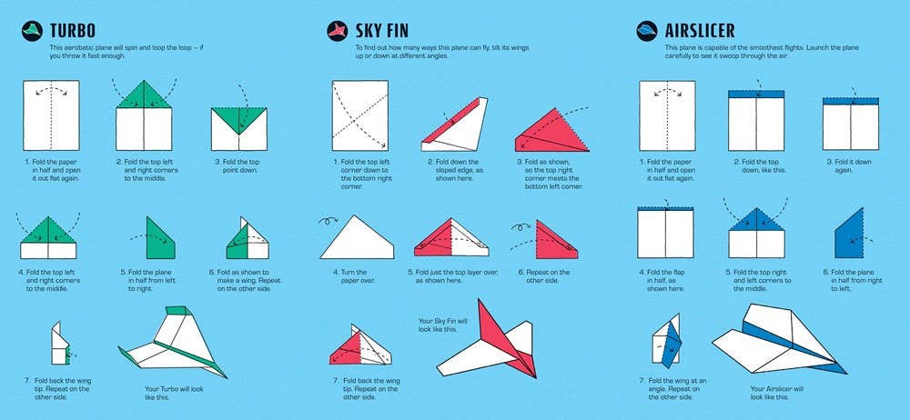 100 Jet Planes to Fold and Fly