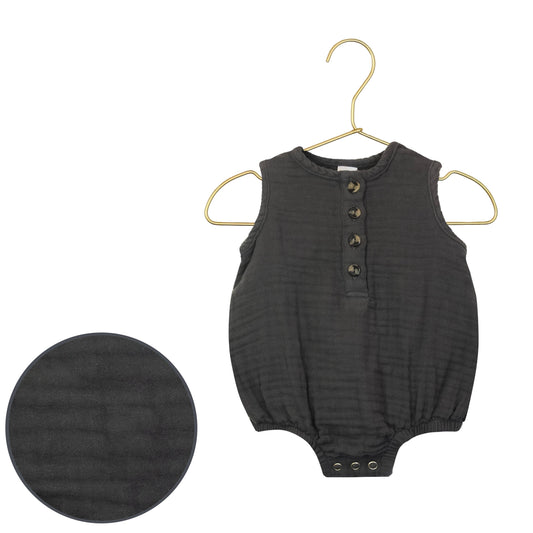 Charcoal Bubble Romper