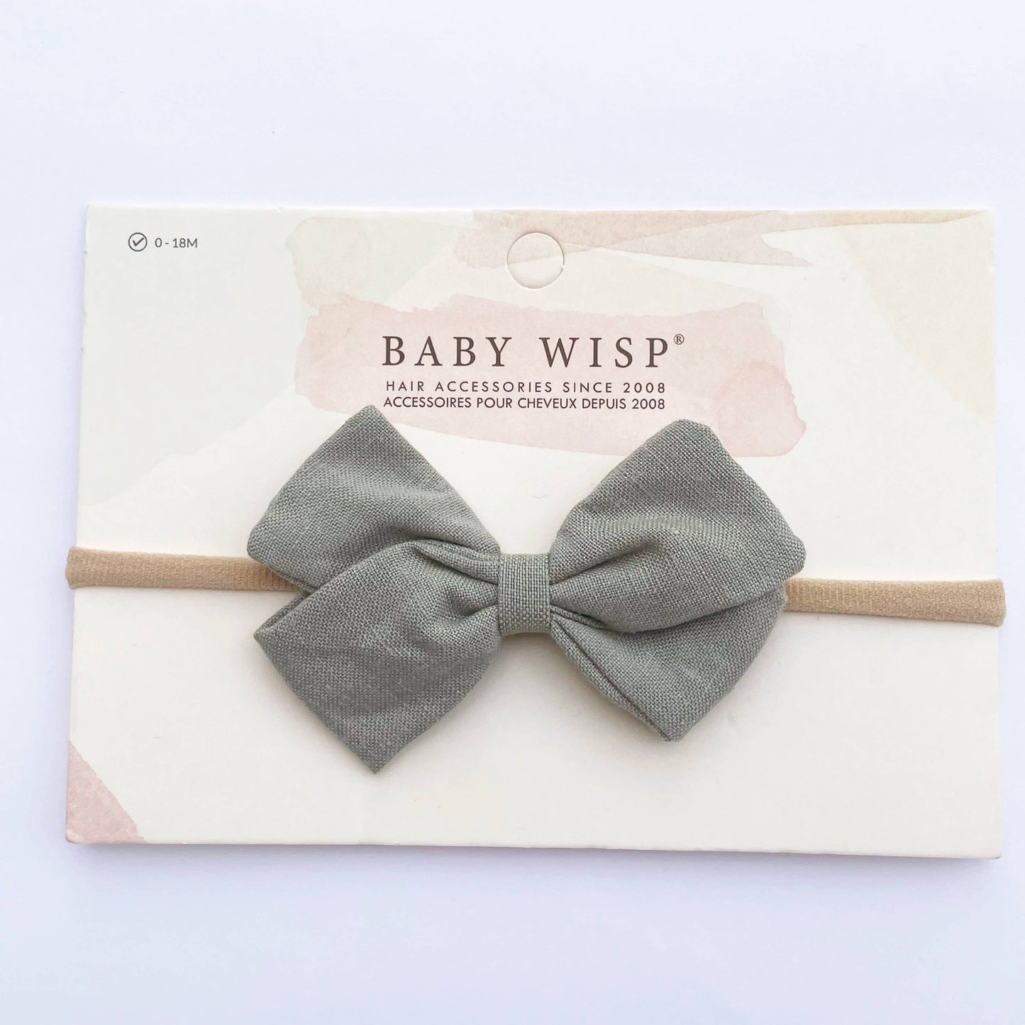 Emma Linen Fabric Bow Soft Headband