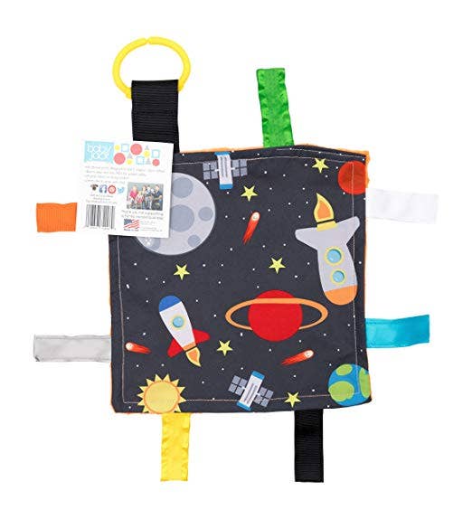 Space Rockets Crinkle Square