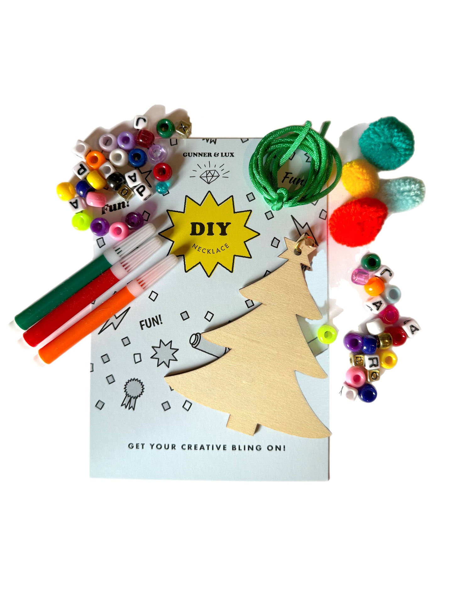 DIY Holiday Tree Necklace Ornament