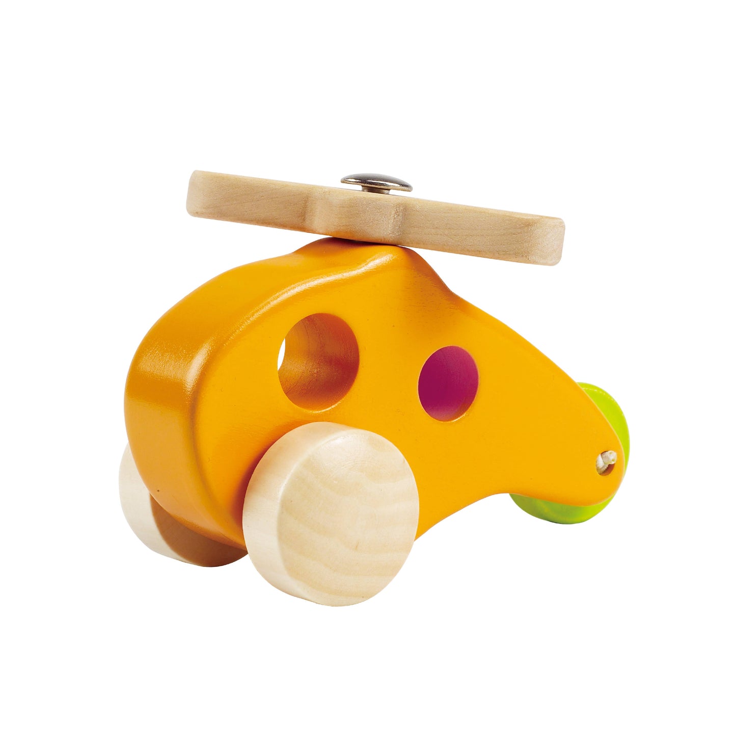 Yellow Wooden Copter