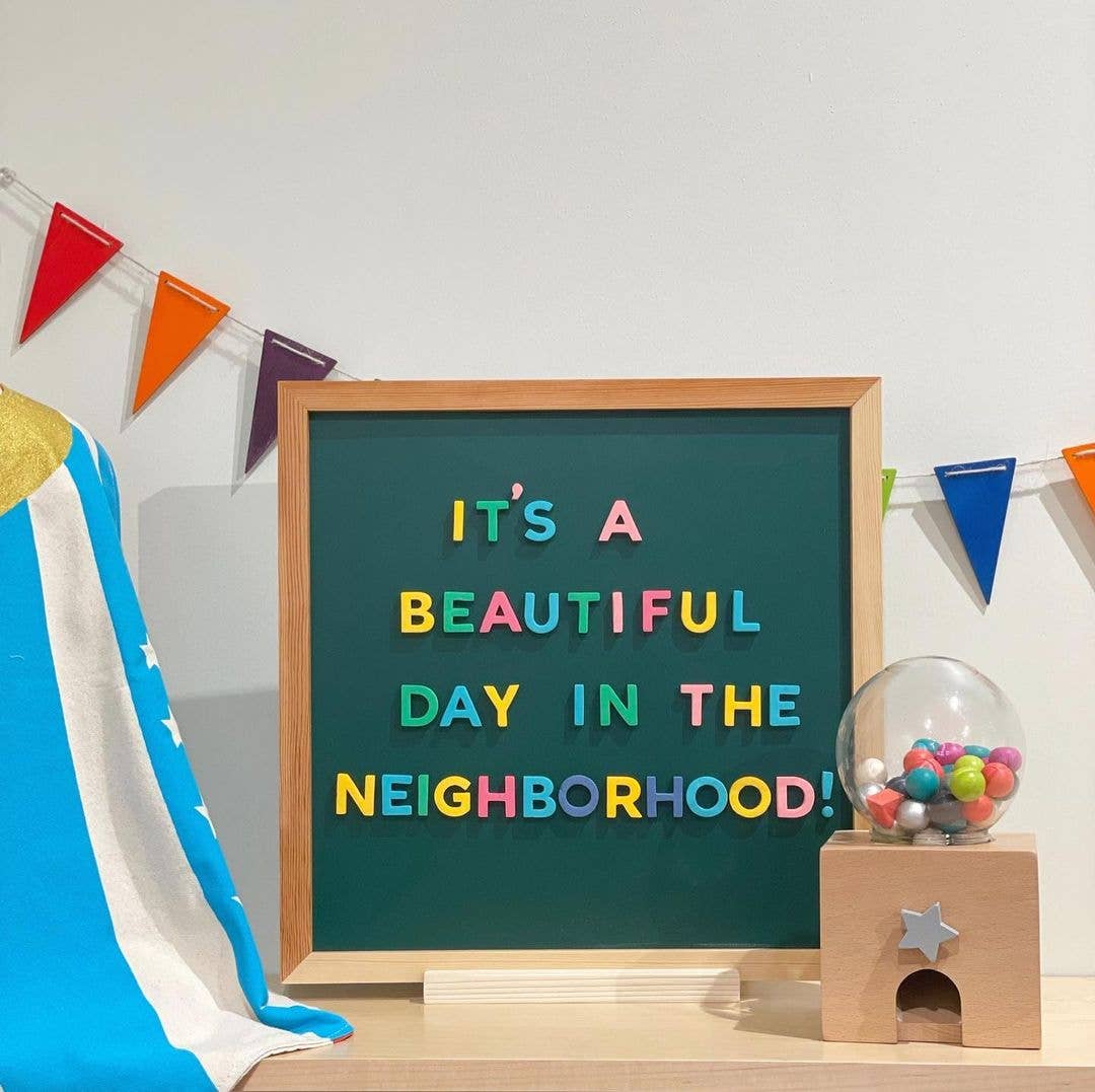 1" Preppy Rainbow Magnetic Letters